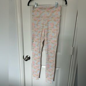 Womens Camo Leggings - Pink and Blue